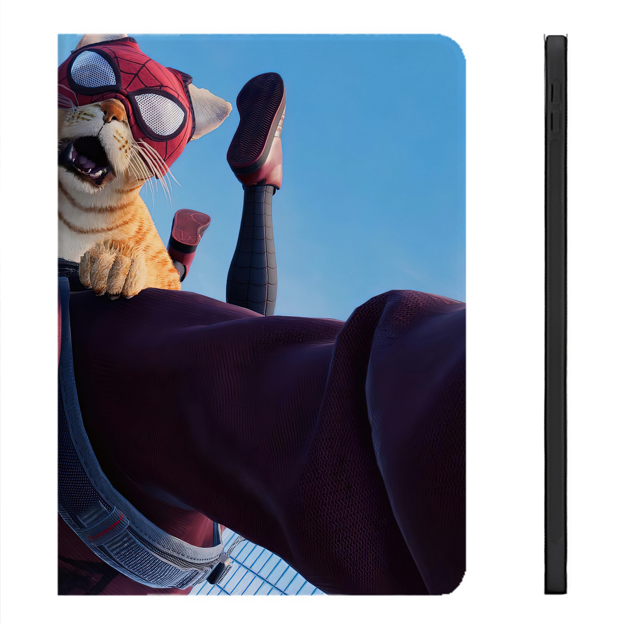 （画像用） Spider Man スパイダーマン IPadケース ペンホルダー付き ブックスタイルデザイン